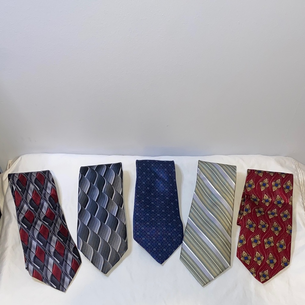 Palatina men’s necktie bundle, 100% silk, Made in the USA, vintage